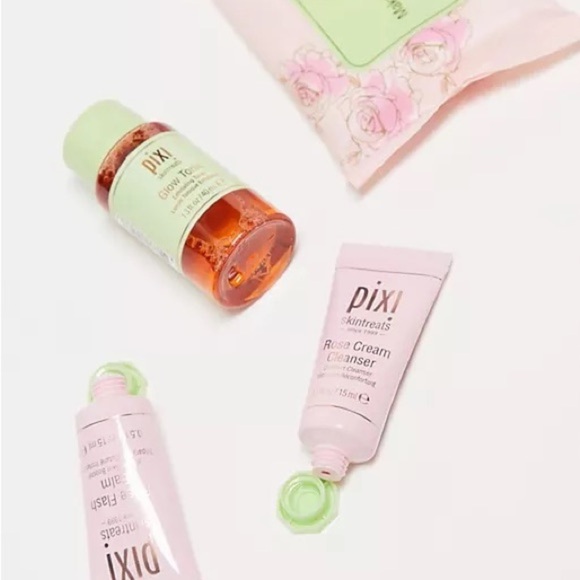 PIXI SKINTREATS ROSE GLOW ROUTINE SET (NEW WITH TAGS) - Picture 2 of 3